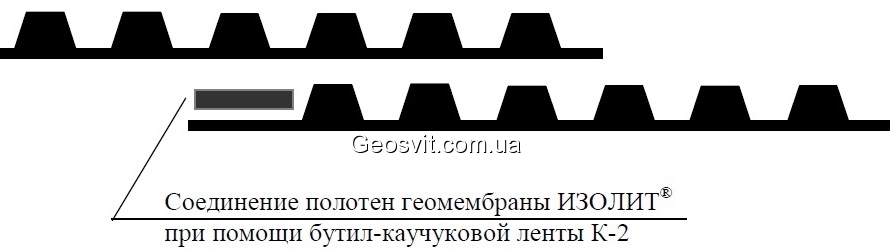 Соединение отдельных полотен геомембраны ИЗОЛИТ - фото 1