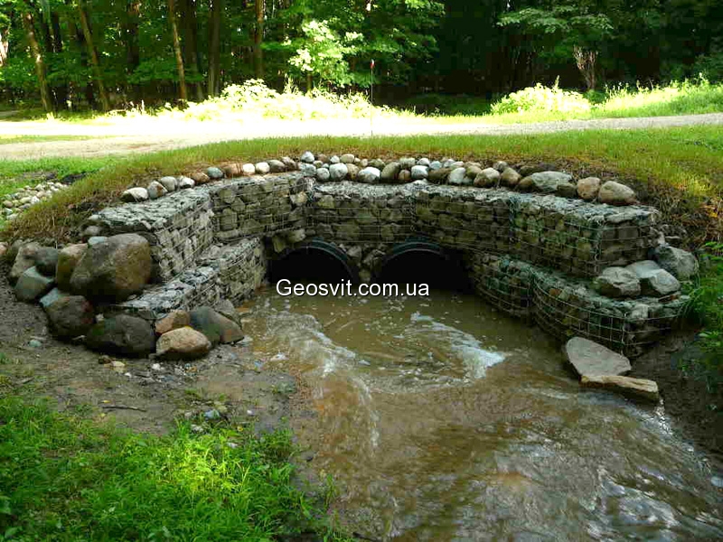 Габионы MGC в ландшафте - фото 1